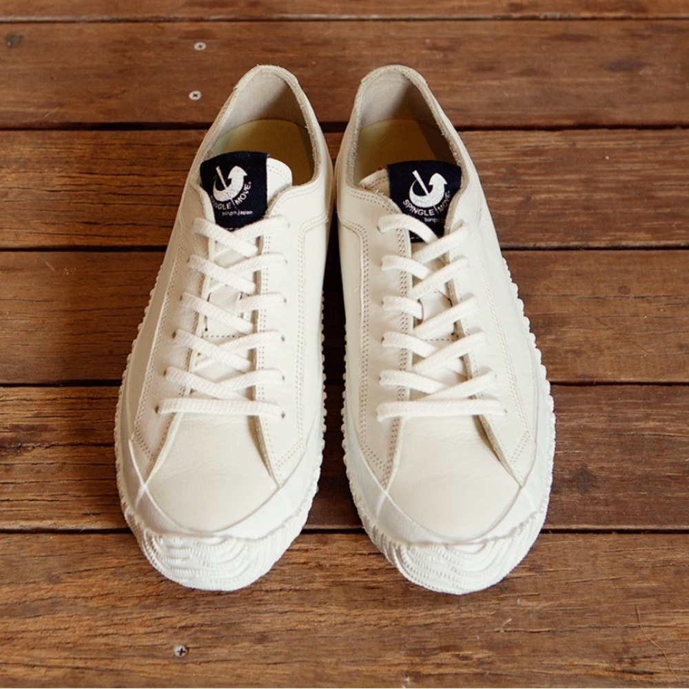 NWT Spingle Move Japan Leather Sneakers | White | Ivory | Size 7.5